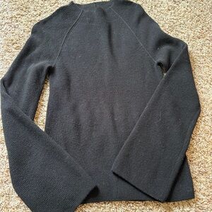 Banana Republic Black Turtleneck Sweater with back cutout small